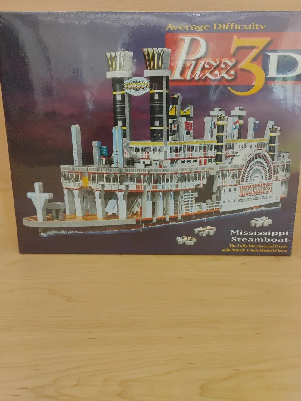 🆕 Puzz3D Mississippi Steamboat Hasbro 406 Piece Vintage Puzzle FactorySealed